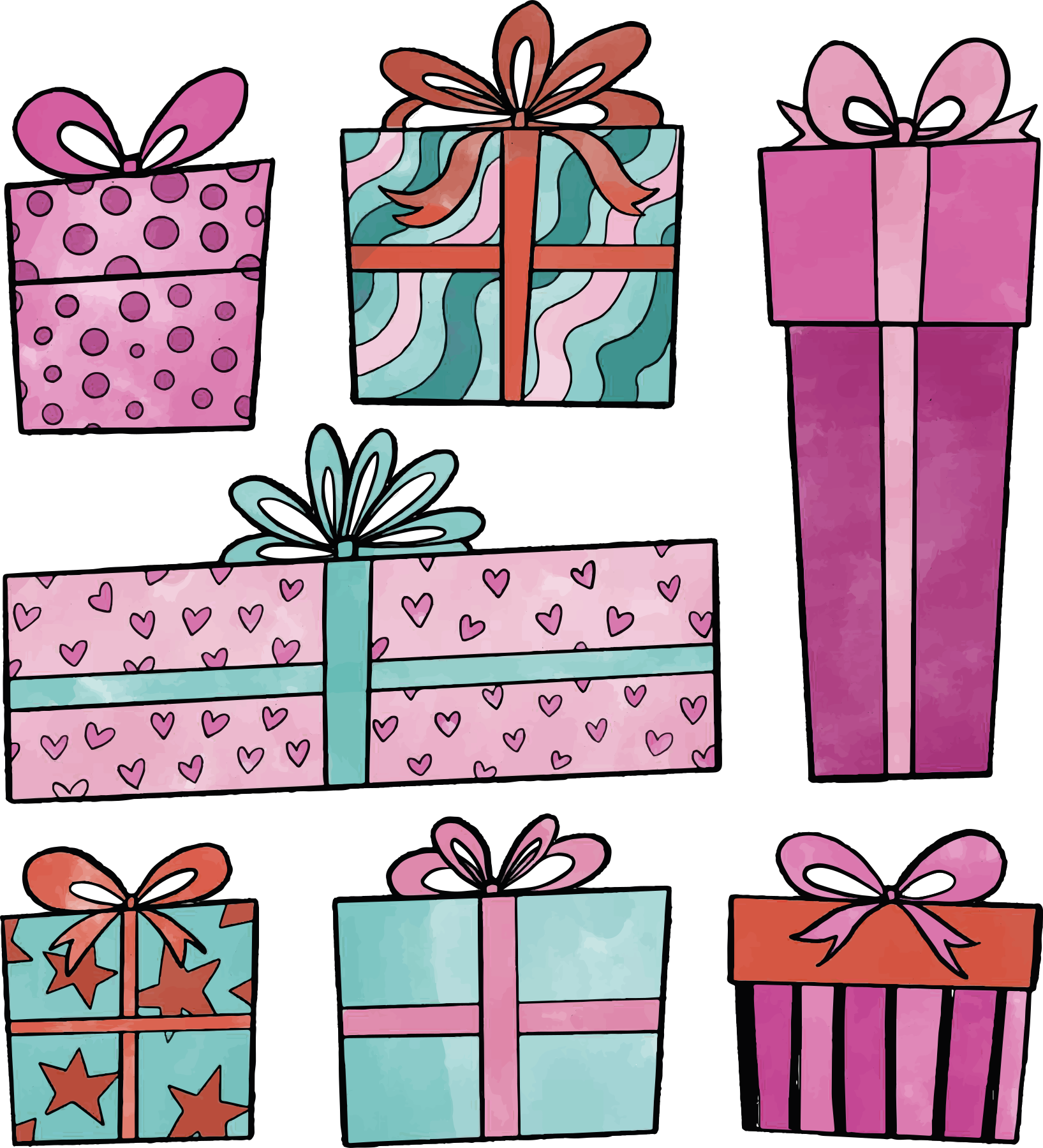 Tapis vinyle noël ensemble cadeau de noël - TenStickers