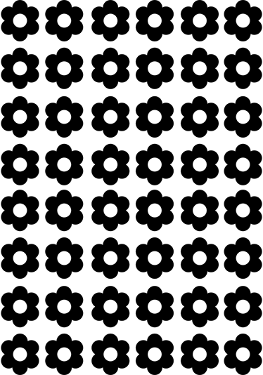 Tapis vinyle plantes illustration florale - TenStickers