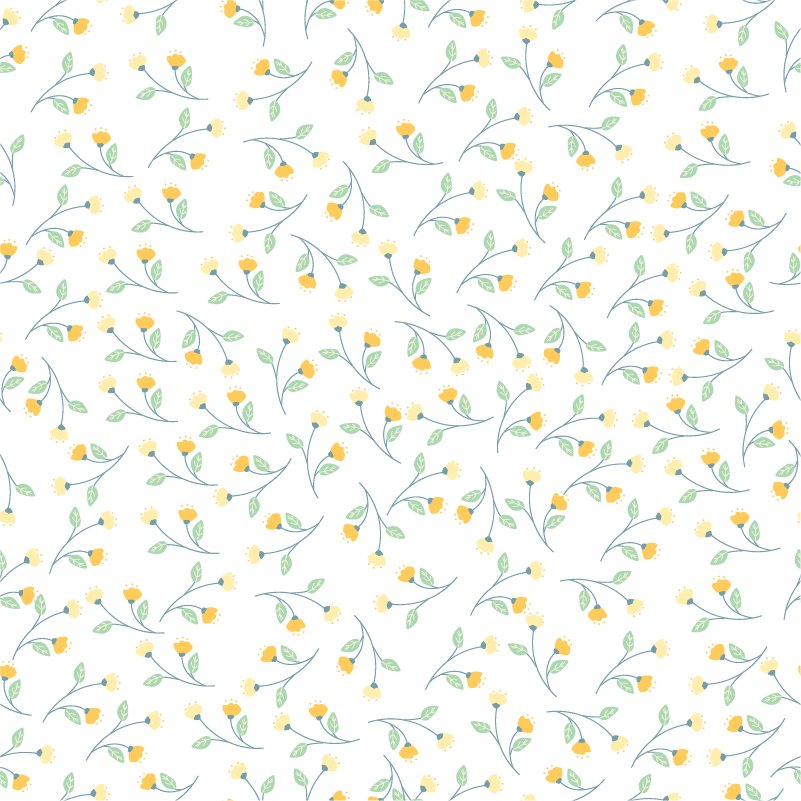 Tapis vinyle plantes style printanier - TenStickers