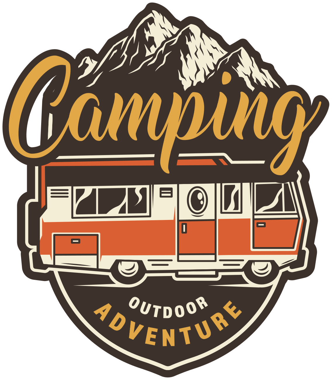 Tapis vinyle plantes aventure en camping-car - TenStickers