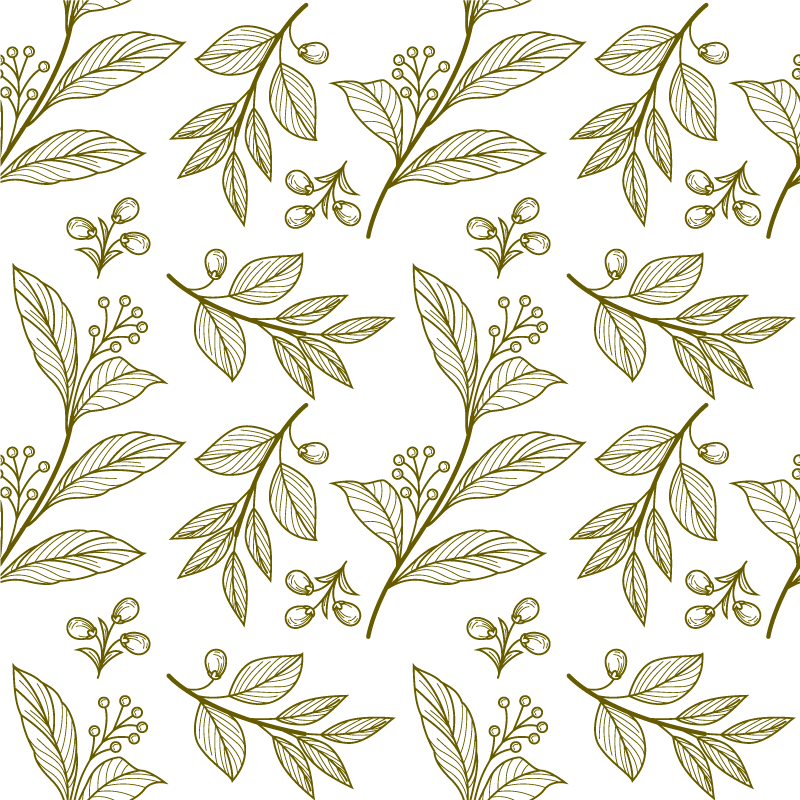 Tapis vinyle plantes design feuilles botaniques - TenStickers