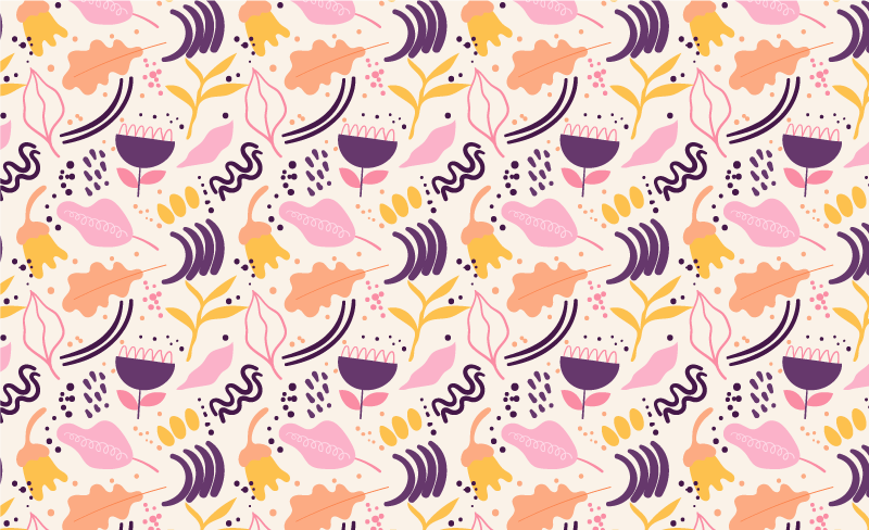 Tapis vinyle plantes inspiration florale vivante - TenStickers