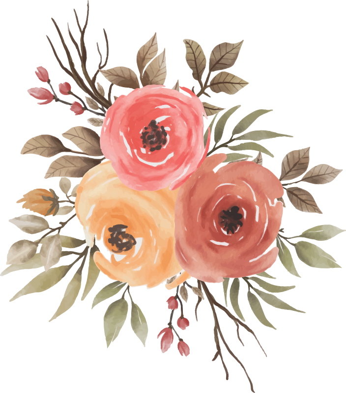 Tapis vinyle plantes composition florale délicieuse - TenStickers