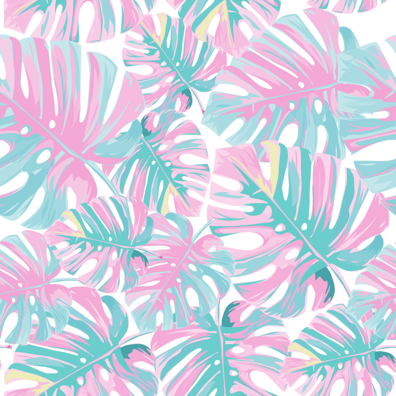 Tapis vinyle plantes monstera délicieuse - TenStickers