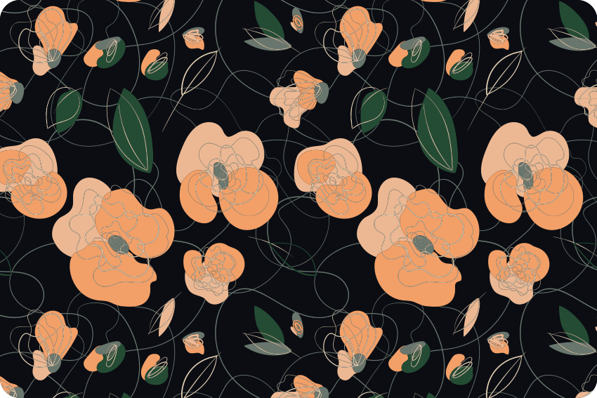 Tapis vinyle plantes motif faune et flore éclatant - TenStickers