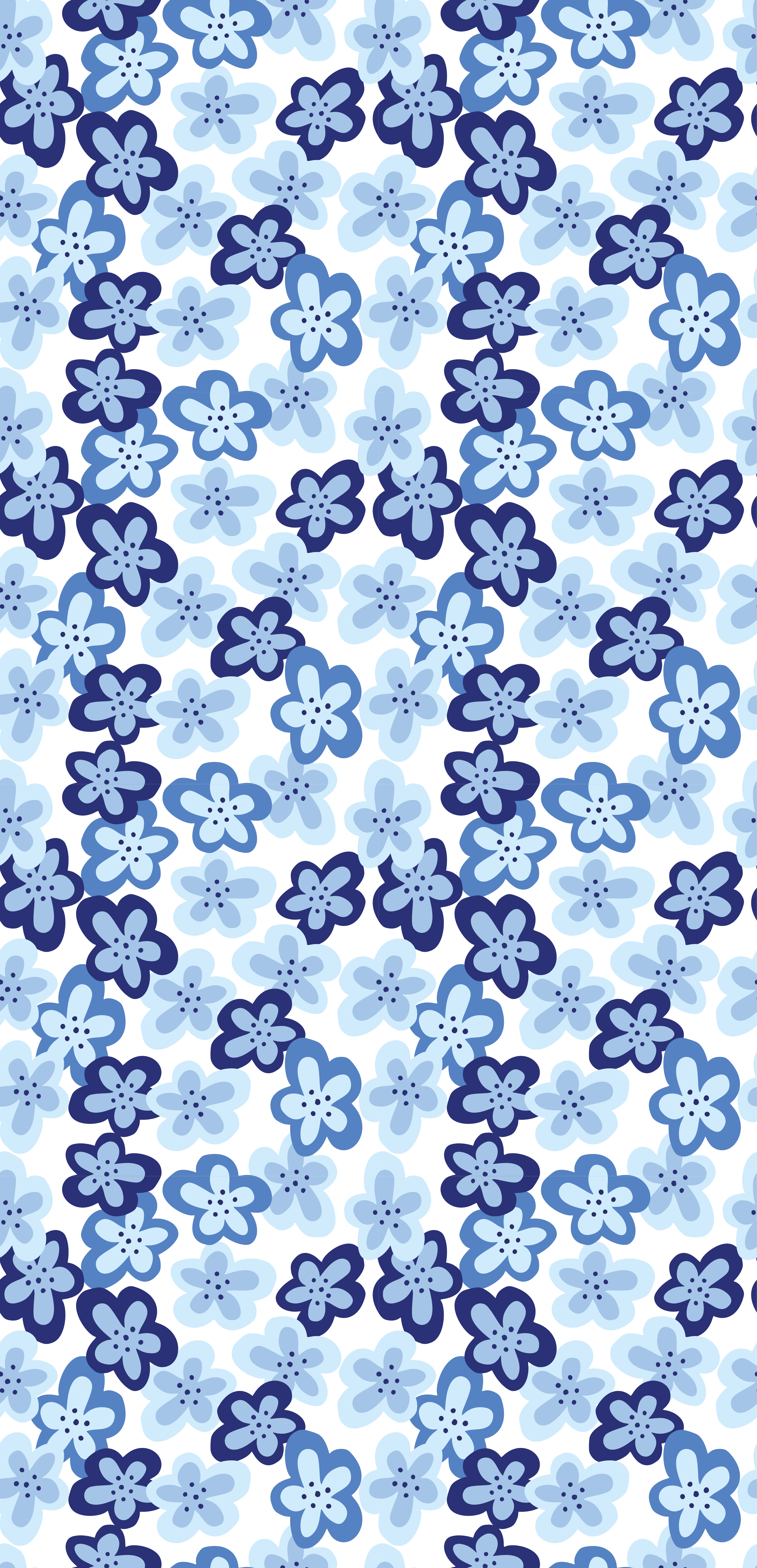 Tapis vinyle plantes motif fleuri nordique - TenStickers