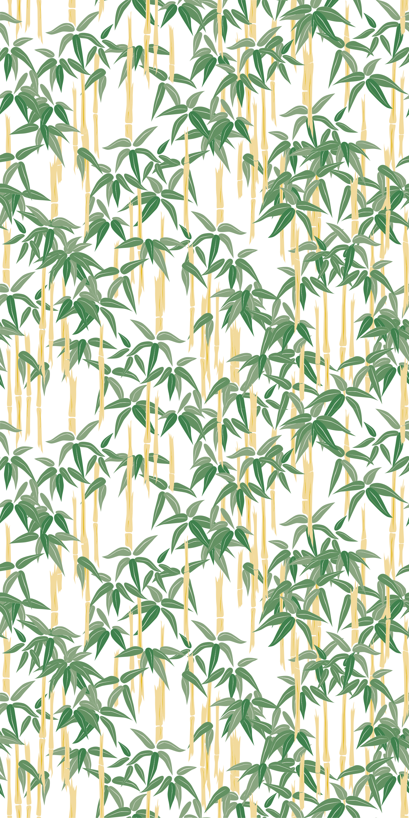 Tapis vinyle plantes branches de bambou pour fenêtre - TenStickers