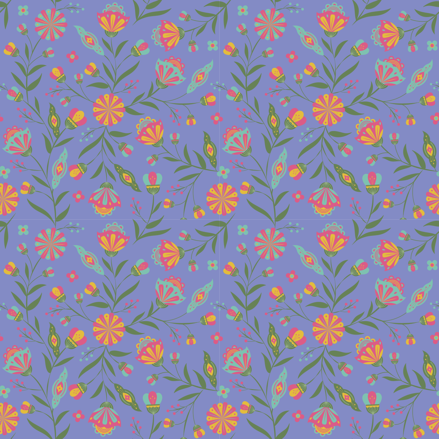 Tapis vinyle plantes design mignon pour enfants - TenStickers