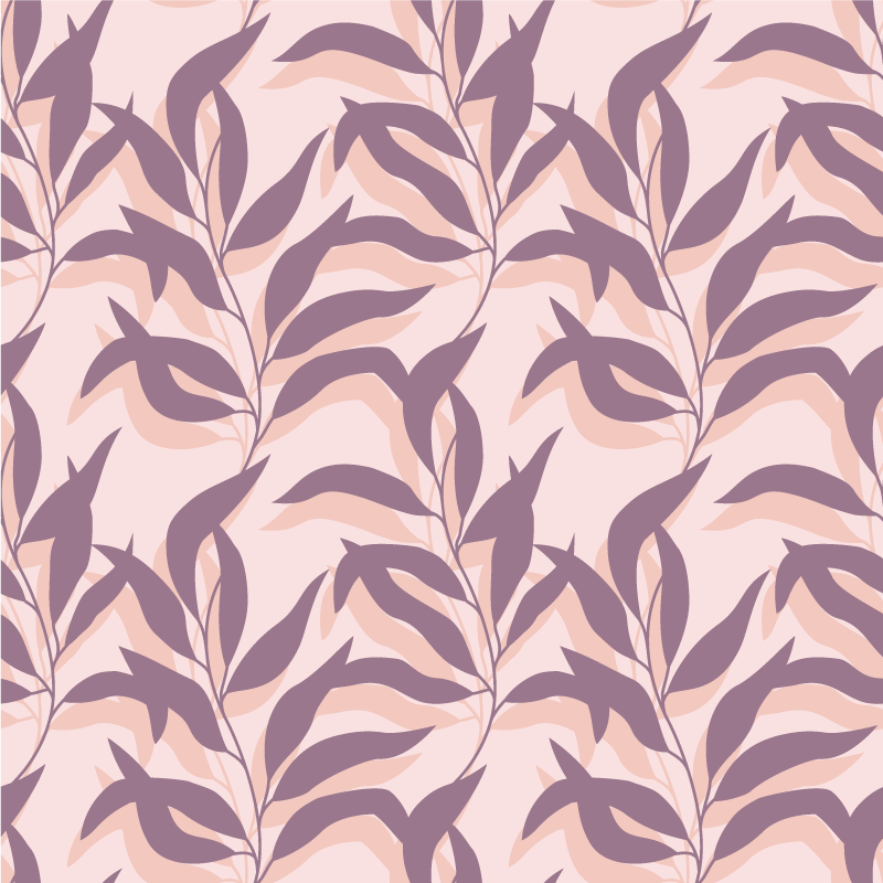 Tapis vinyle plantes design palma tropical blush - TenStickers