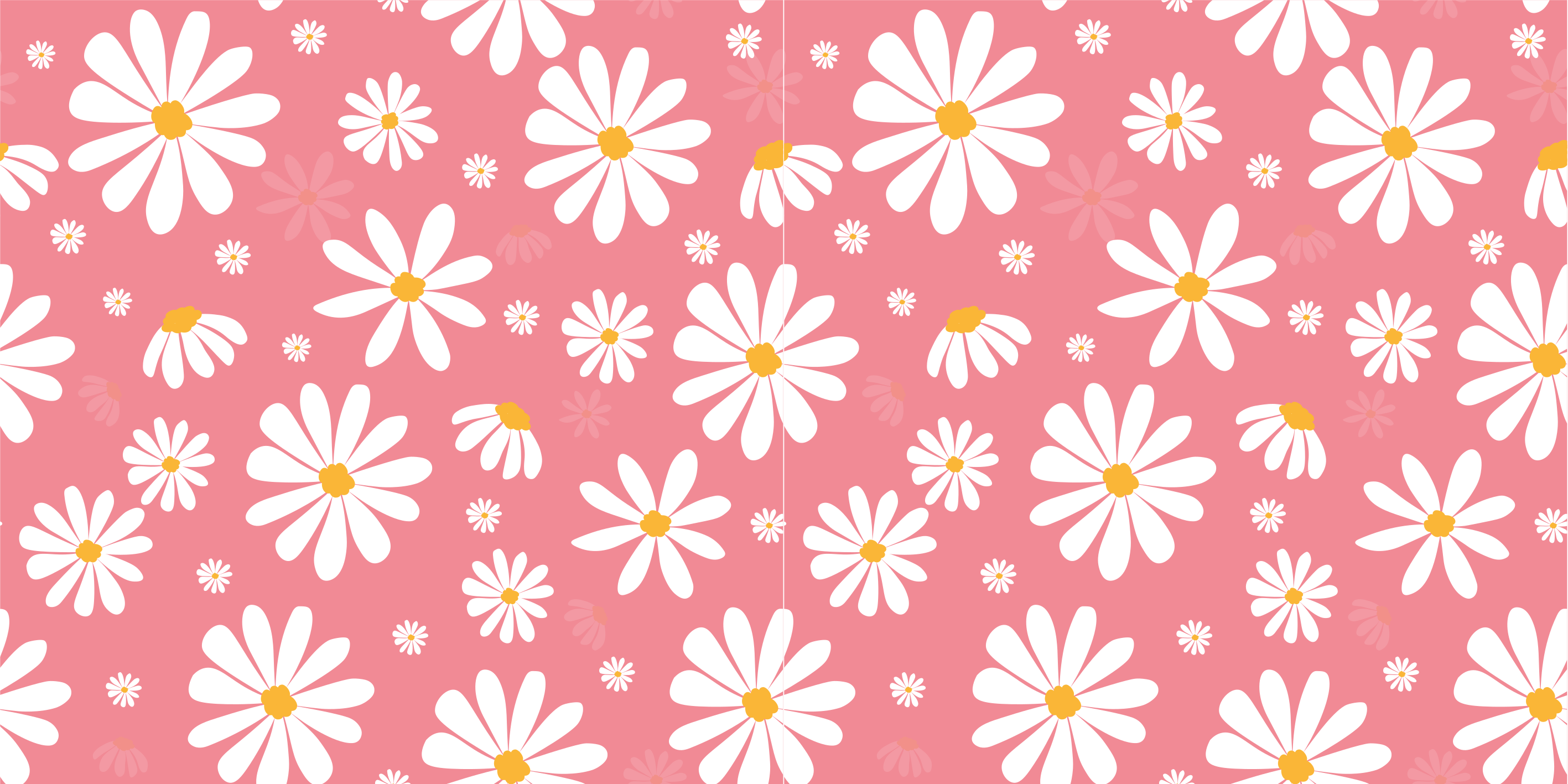 Tapis vinyle plantes fleurs marguerites vintage - TenStickers