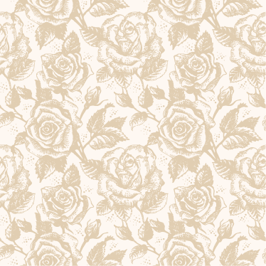 Tapis vinyle salle à manger roses vintage beige - TenStickers
