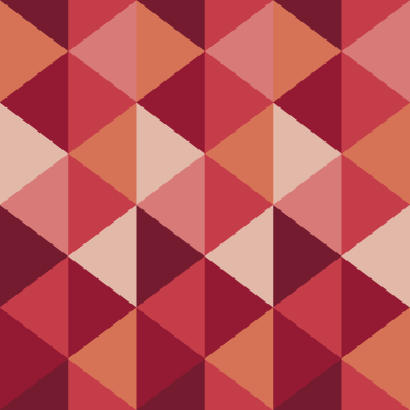 Tapis vinyle salle à manger triangles rouges et roses - TenStickers