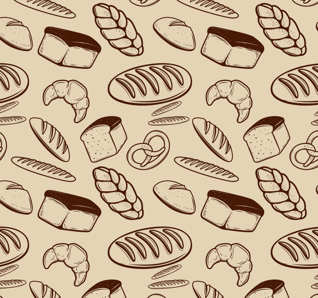 Tapis vinyle cuisine boulangerie sans couture - TenStickers