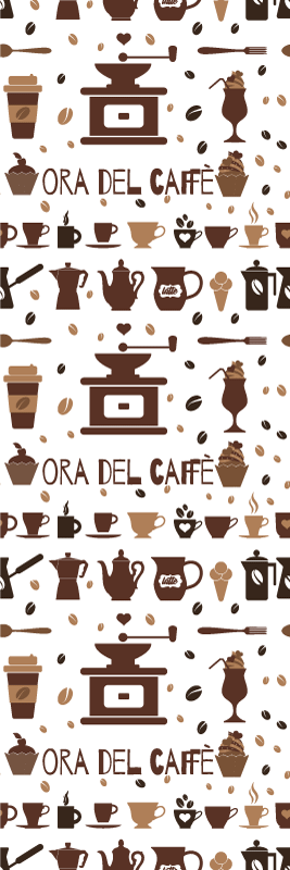 Tapis vinyle cuisine pause café - TenStickers