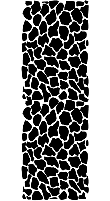 Tapis vinyle salle de bain imprimé girafe - TenStickers