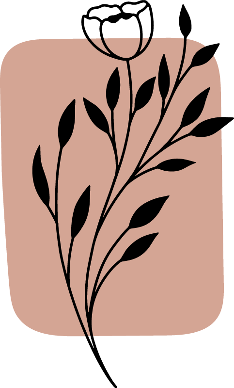 Tapis vinyle plantes accent floral élégant - TenStickers