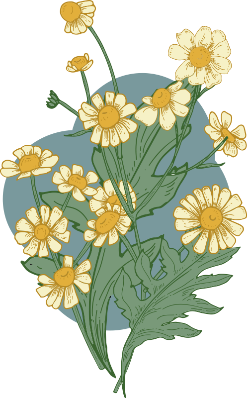 Tapis vinyle plantes composition florale Éclatante - TenStickers