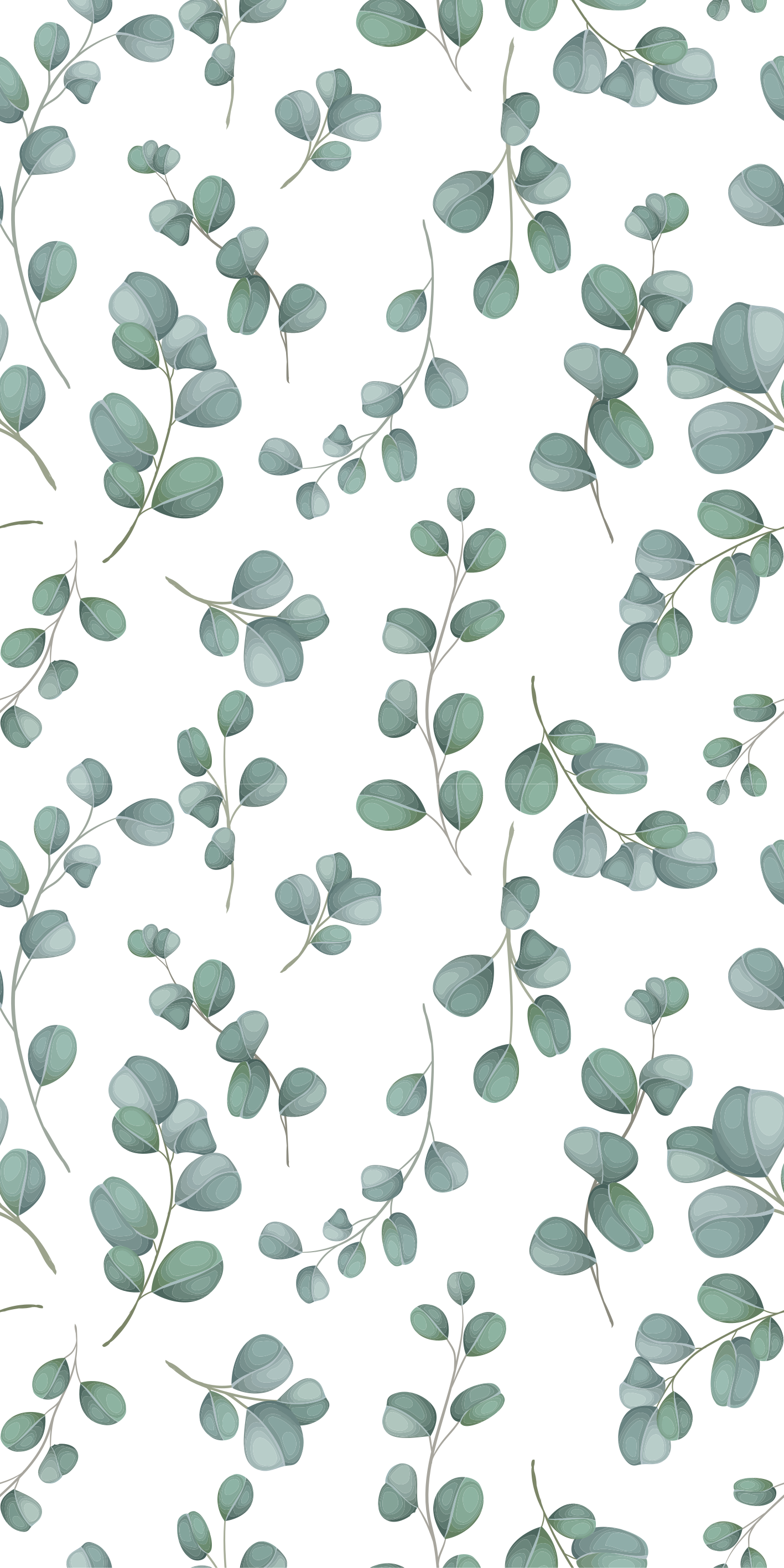 Tapis vinyle plantes design feuillage d'eucalyptus - TenStickers