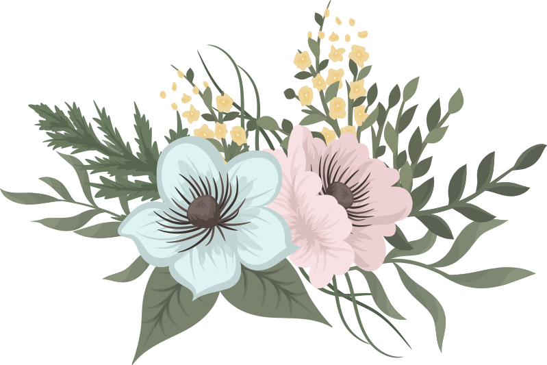 Tapis vinyle plantes arrangement botanique - TenStickers