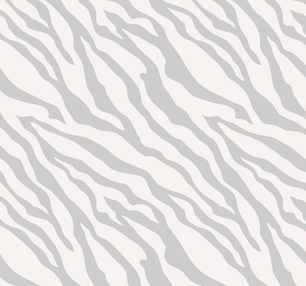 Tapis vinyle motif animal zèbre gris clair - TenStickers