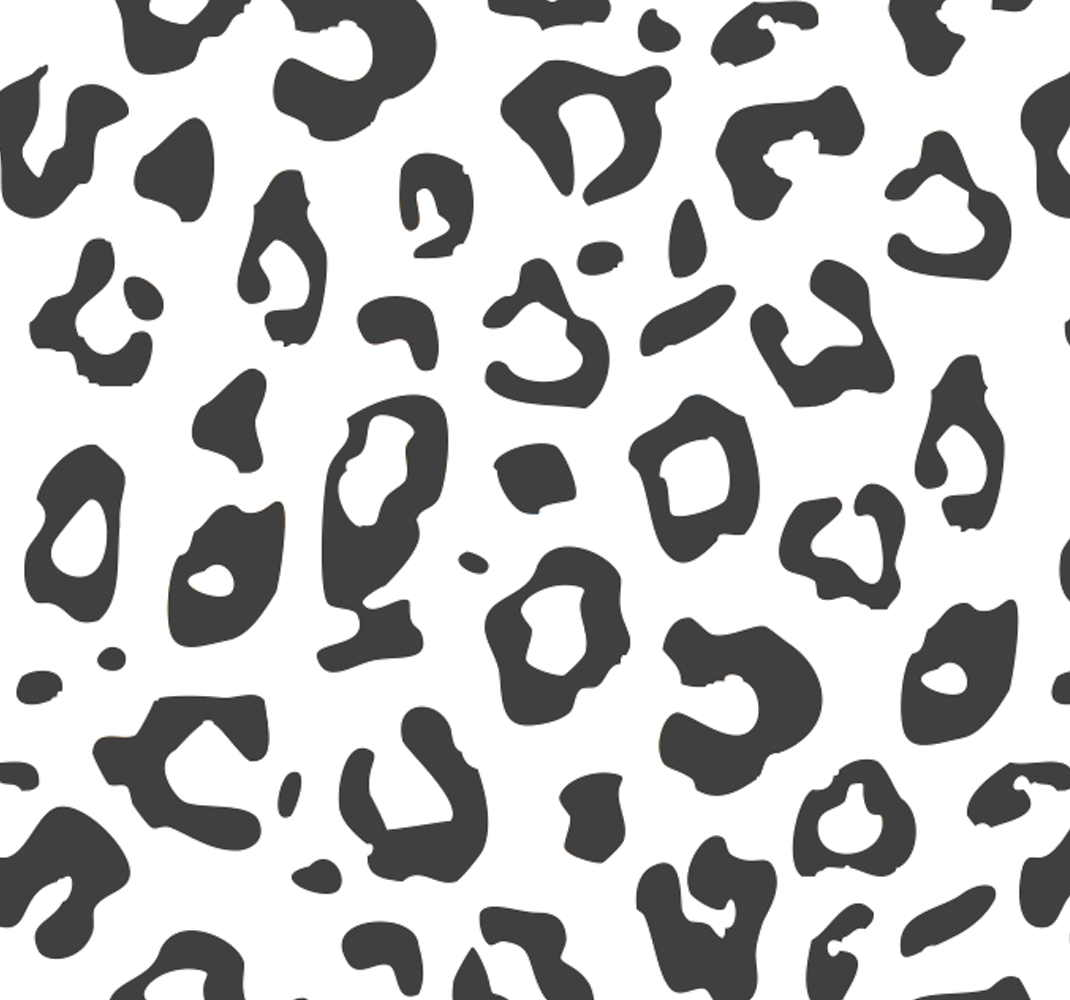 Tapis vinyle motif animal léopard noir - TenStickers