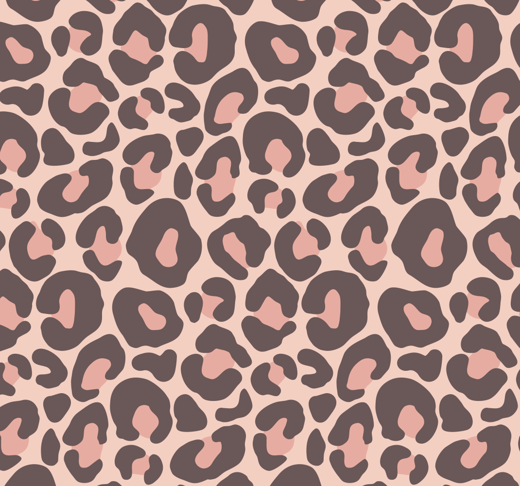 Tapis vinyle motif animal imprimé léopard rose - TenStickers
