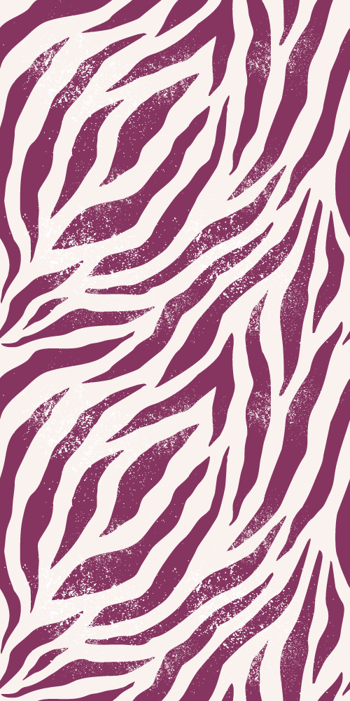 Tapis vinyle motif animal zèbre violet et blanc - TenStickers