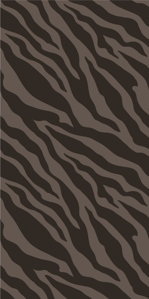 Tapis vinyle motif animal zèbre noir - TenStickers
