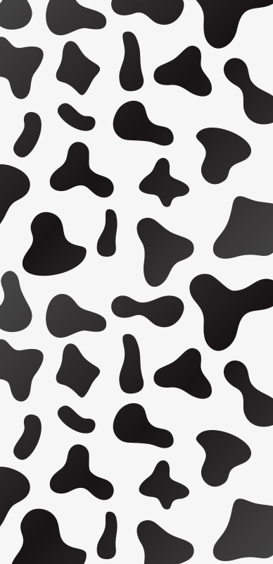 Tapis vinyle motif animal imprimé vache - TenStickers