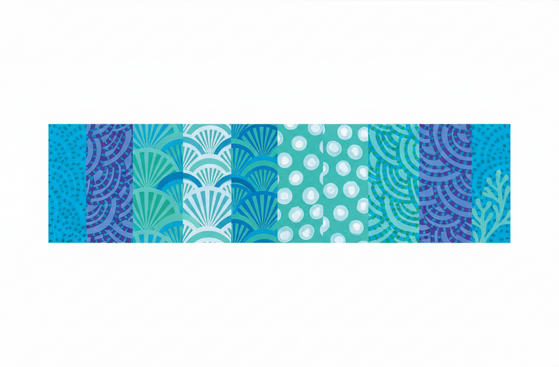 Tapis vinyle salon motif océan turquoise - TenStickers