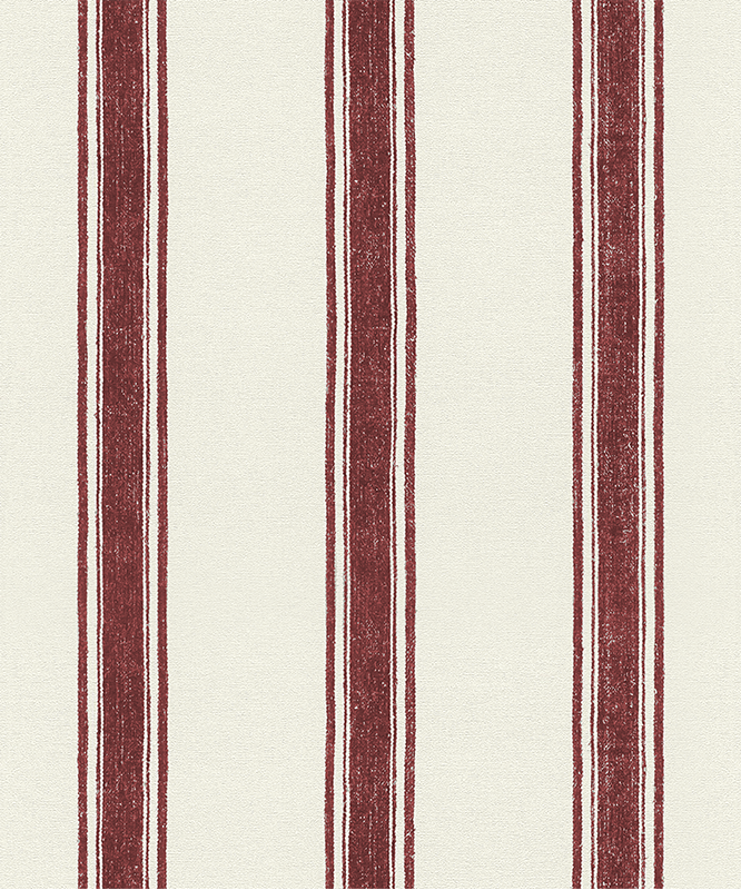 Tapis vinyle géométrique lignes verticales rouges - TenStickers