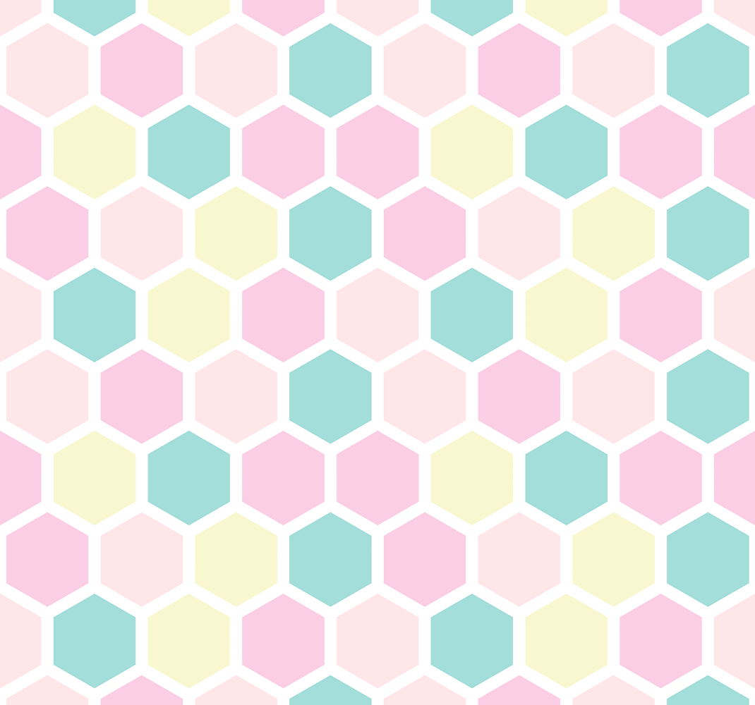 Tapis vinyle géométrique aux couleurs pastel - TenStickers