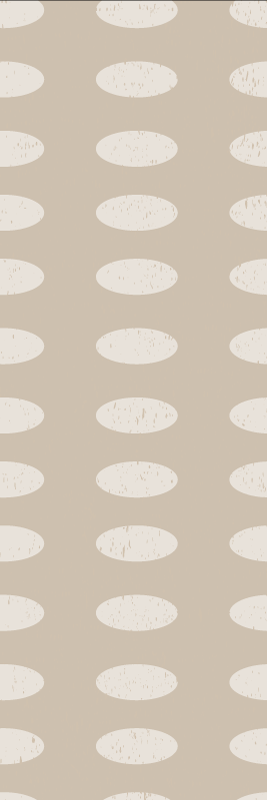 Tapis vinyle géométrique motif cercles blancs - TenStickers