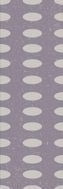 Tapis vinyle géométrique cercles gris et violet - TenStickers