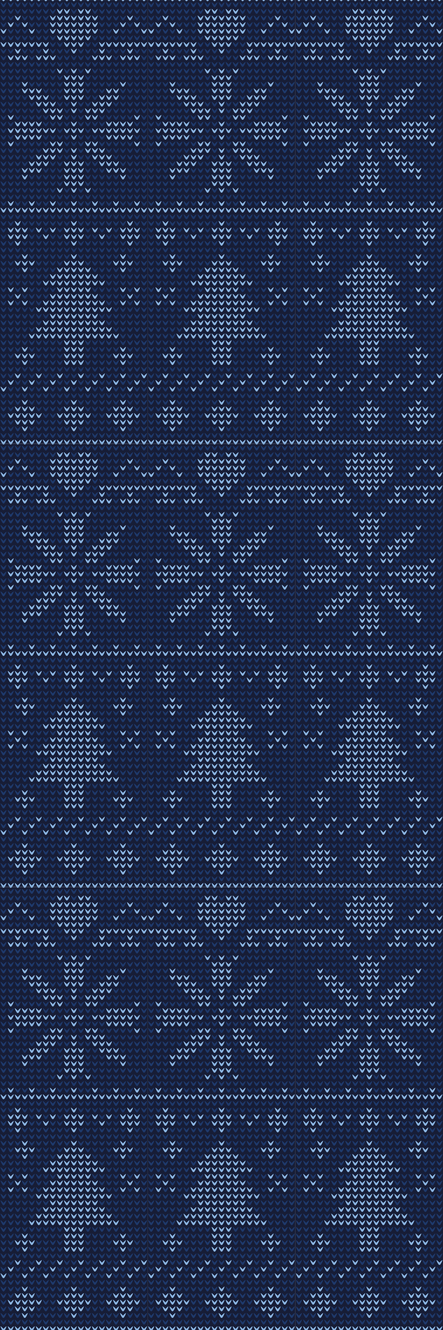Tapis vinyle noël motif tricot bleu marine - TenStickers
