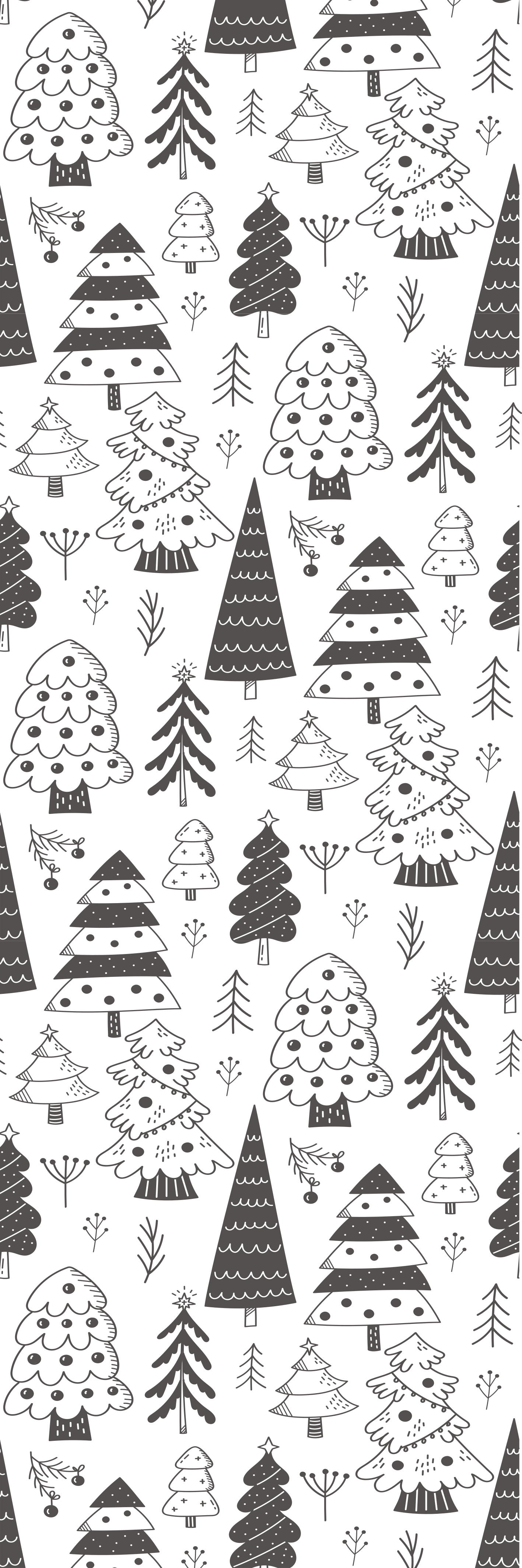 Tapis vinyle noël motif sapin de noël - TenStickers