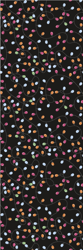 Tapis vinyle noël décorations de noël lumineuses - TenStickers