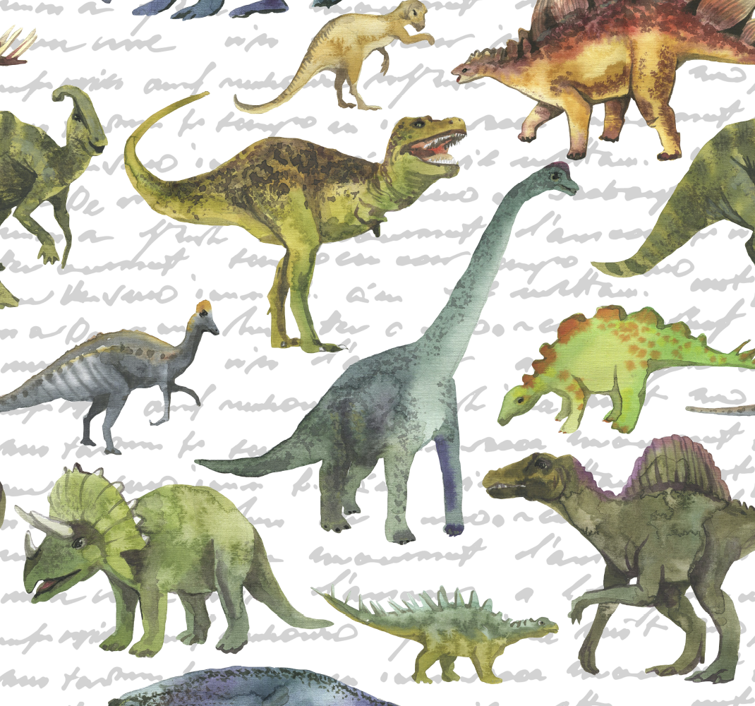 Tapis vinyle chambre dinosaures réalistes - TenStickers