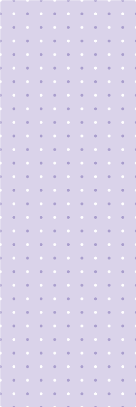 Tapis vinyle chambre motif pois violets et blancs - TenStickers
