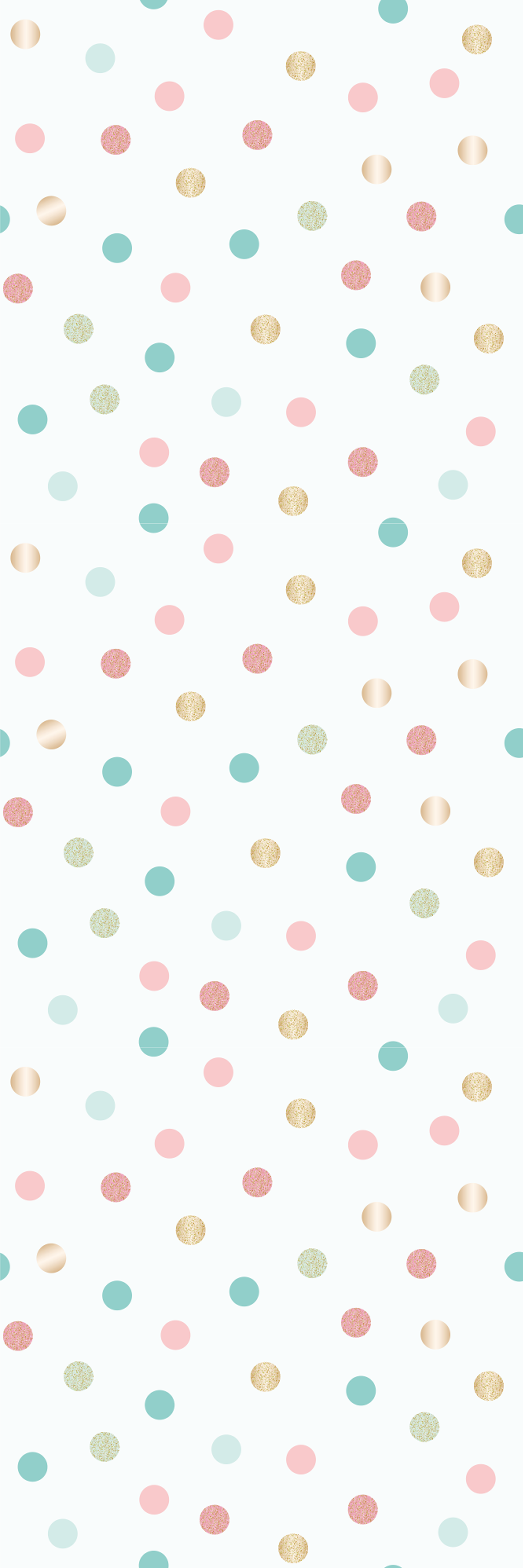 Tapis vinyle chambre motif pois confettis pailletés - TenStickers