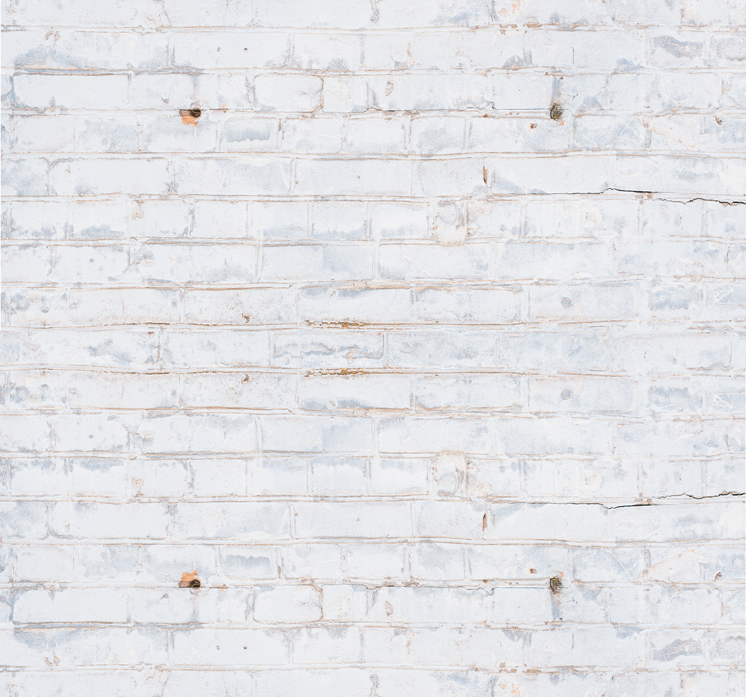 Tapis vinyle chambre motif briques blanches usées - TenStickers