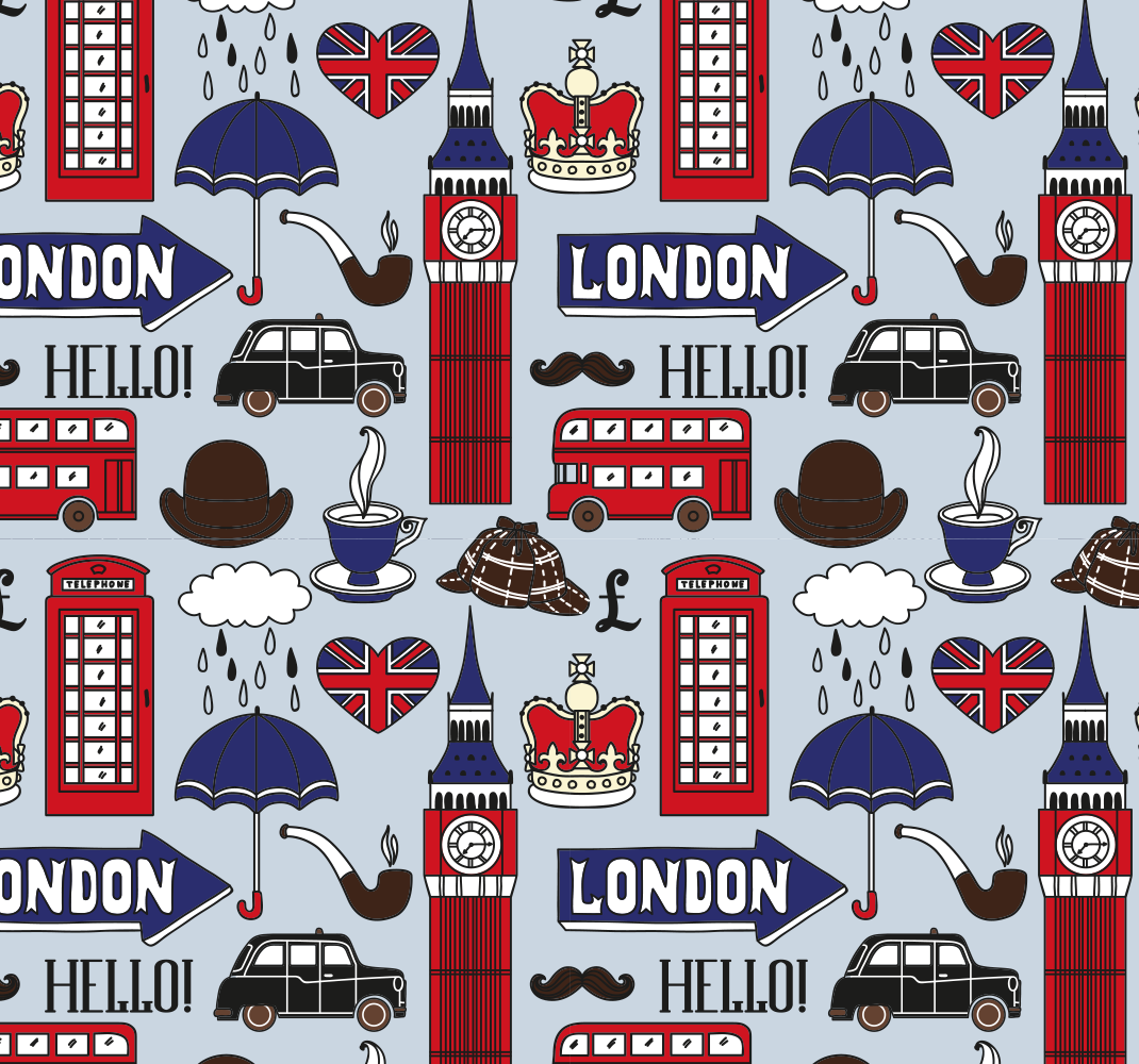 Tapis vinyle chambre londres, le meilleur du royaume-uni - TenStickers