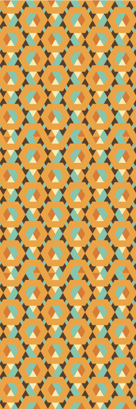 Tapis vinyle chambre formes géométriques apaisantes - TenStickers