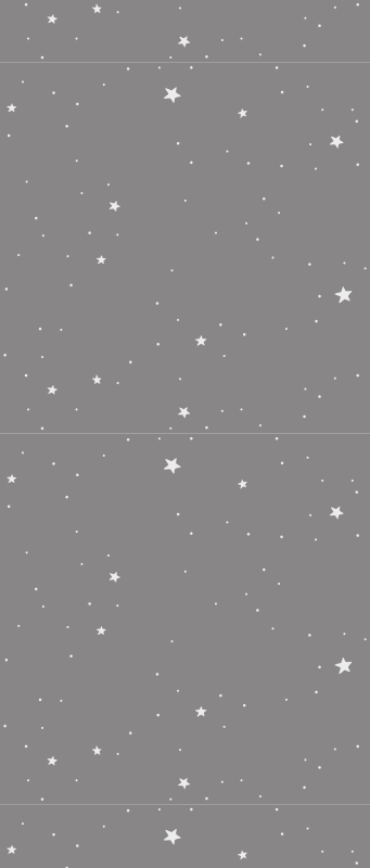 Tapis vinyle chambre étoiles blanches sur fond gris - TenStickers