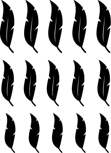 Tapis vinyle nature motifs plumes flottantes - TenStickers