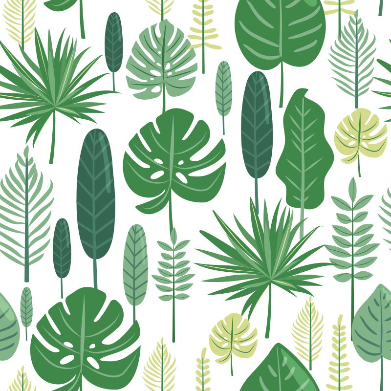 Tapis vinyle plantes monstera deliciosa - TenStickers