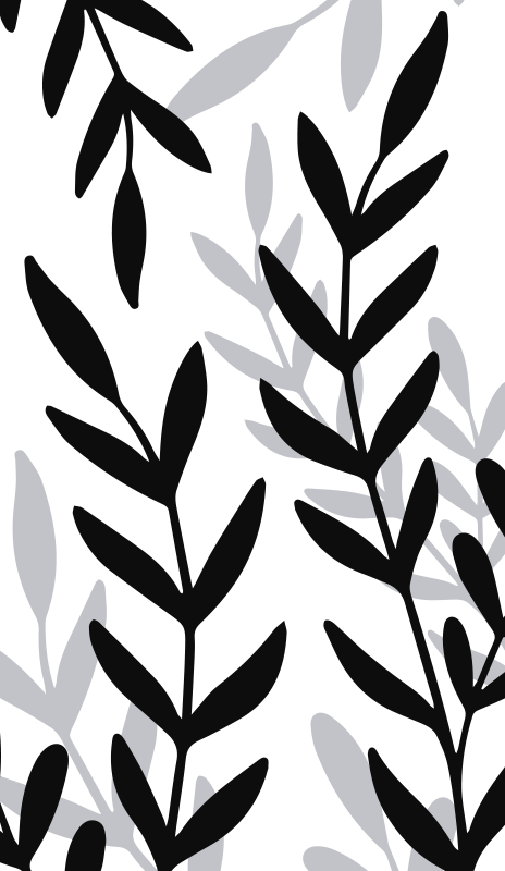 Tapis vinyle plantes en vinyle translucide - TenStickers