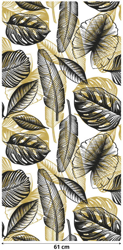Tapis vinyle plantes tropicales élégantes - TenStickers