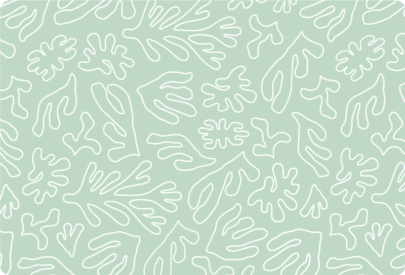 Tapis vinyle plantes algues vertes réfléchissantes - TenStickers