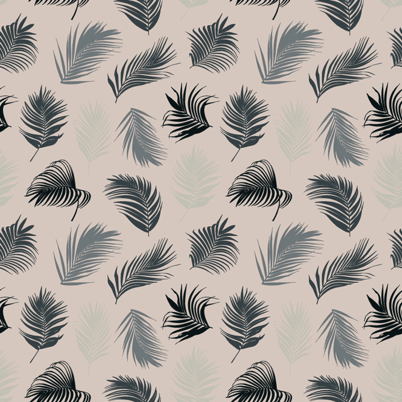 Tapis vinyle plantes mélange luxuriant de palmiers - TenStickers
